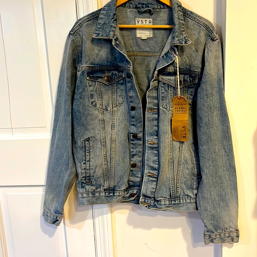 VSTRGLOBAL Panda Jeans Jacket Size L